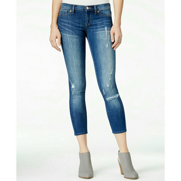 New! Dittos Cropped Blue Skinny Jeans Jennings NWT - Picture 3 of 3