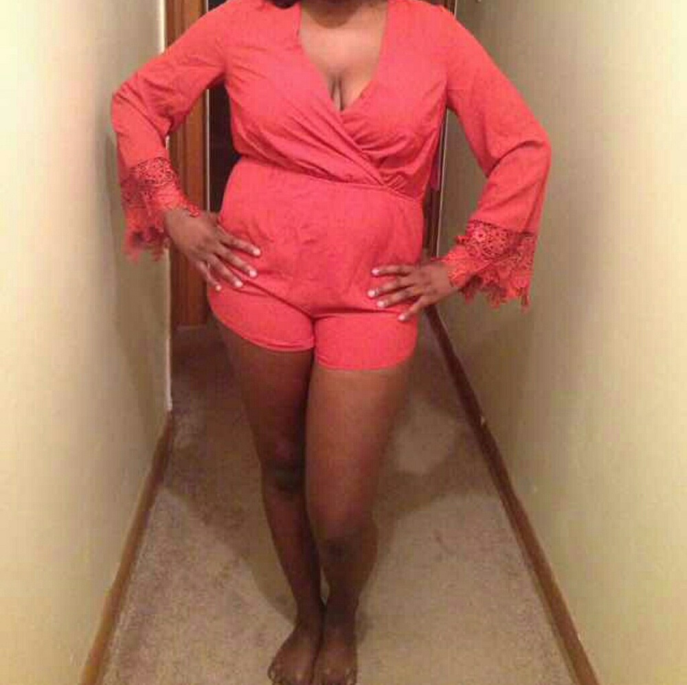 Brand new rust orange color romper