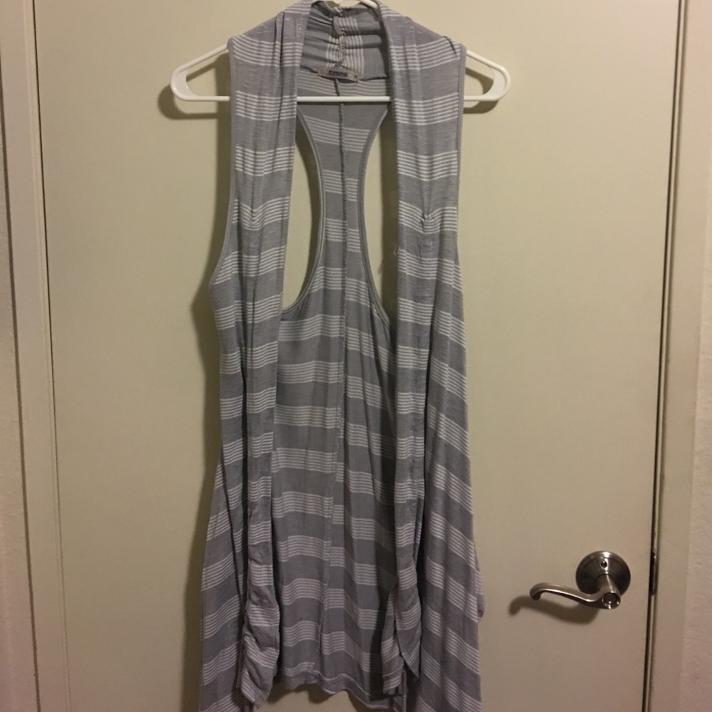 Striped Long Cardigan