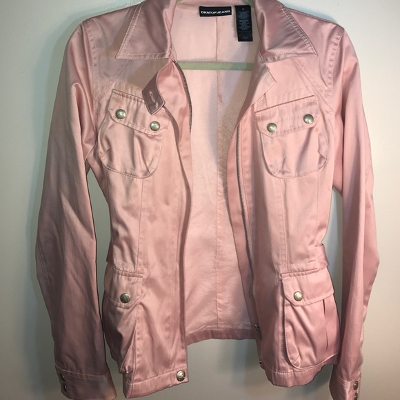 Light Pink DKNY Stylish Coat - Picture 3 of 8