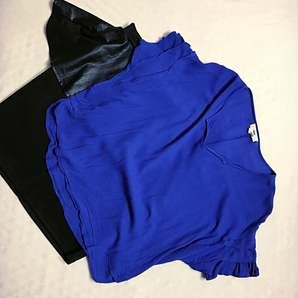 Pursue Rayon Crop Short Ruffle Sleeved Blouse - Picture 4 of 7