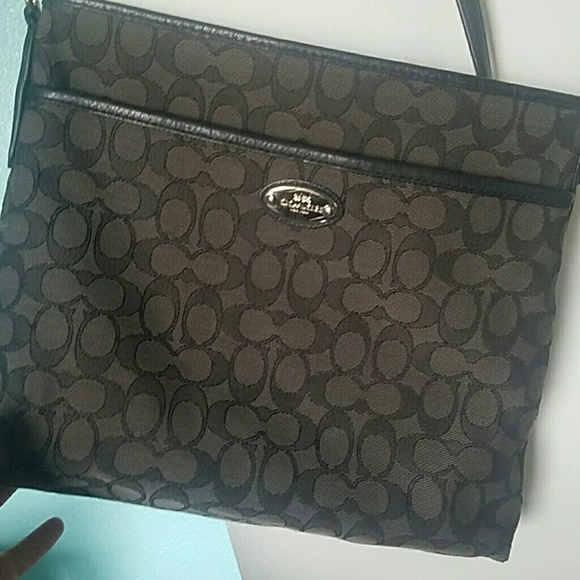 SOLD!!! Coach black and gray purse - Picture 2 of 4