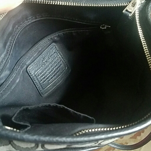 SOLD!!! Coach black and gray purse - Picture 3 of 4