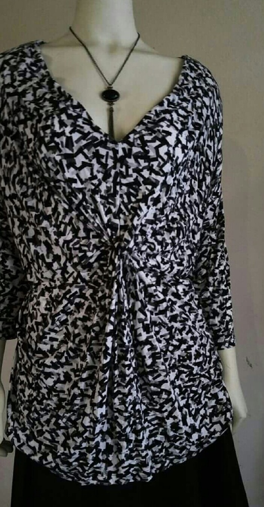 Fun abstract print long sleeve shirt