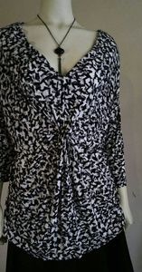 Fun abstract print long sleeve shirt