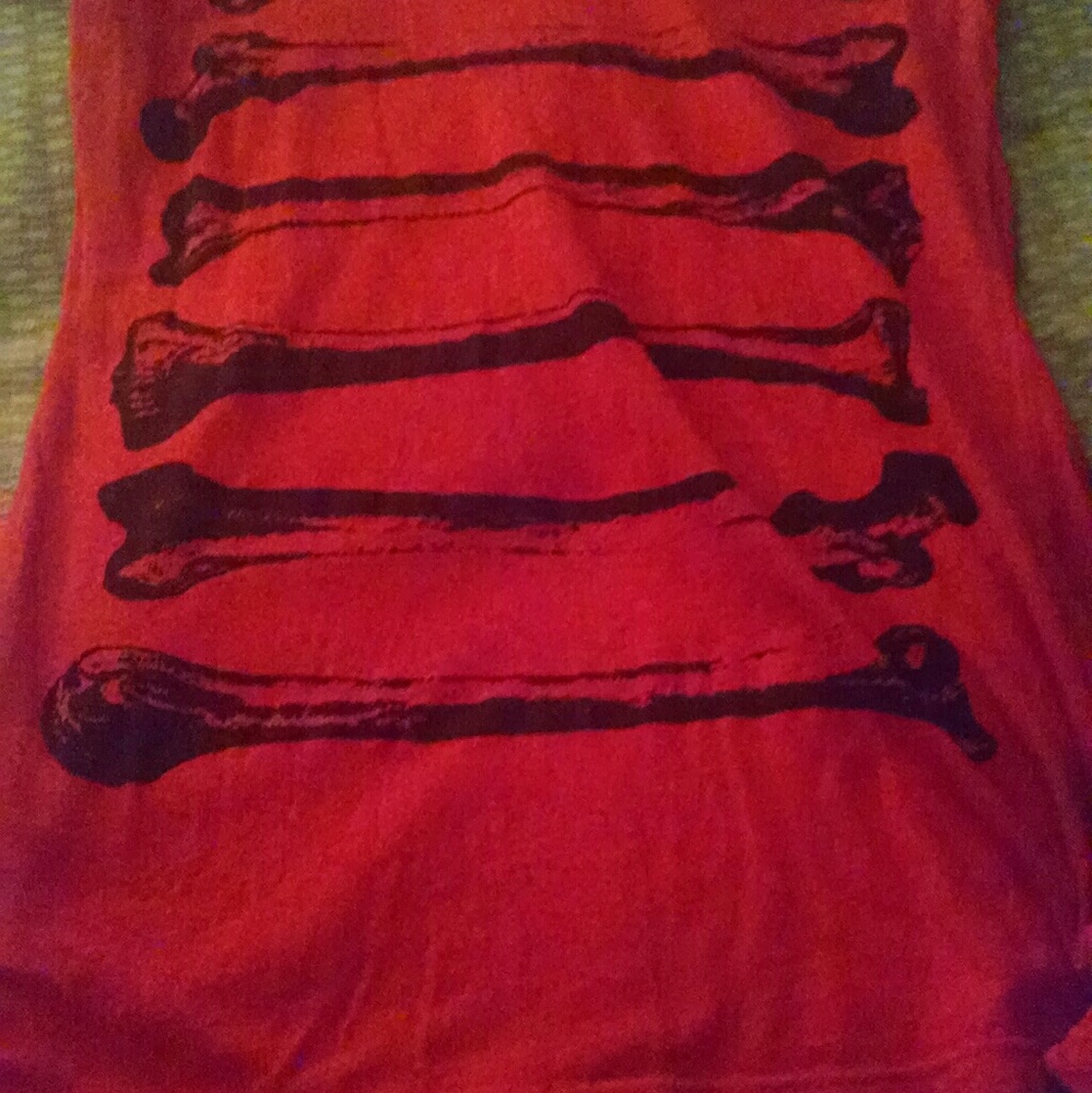 Red bone tee shirt