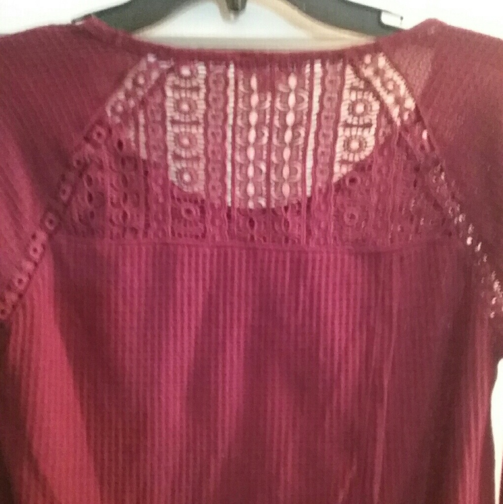Lucky Brand Thermal Lingo Sleeve with Mesh Back