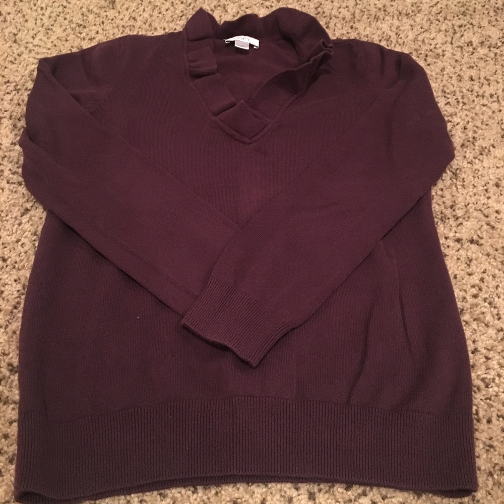 Plum purple loft sweater
