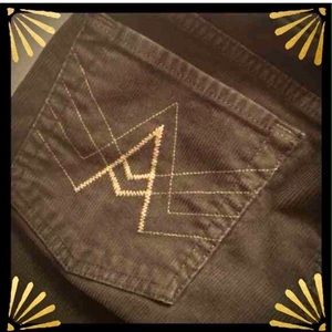 7 For All Mankind, Hunter Green Corduroys.