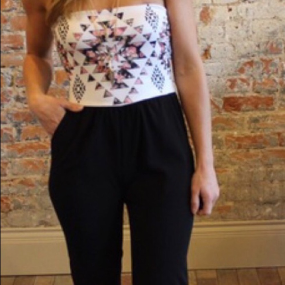 Reposh Size small strapless full length jumper.