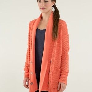 Orange lululemon sweater
