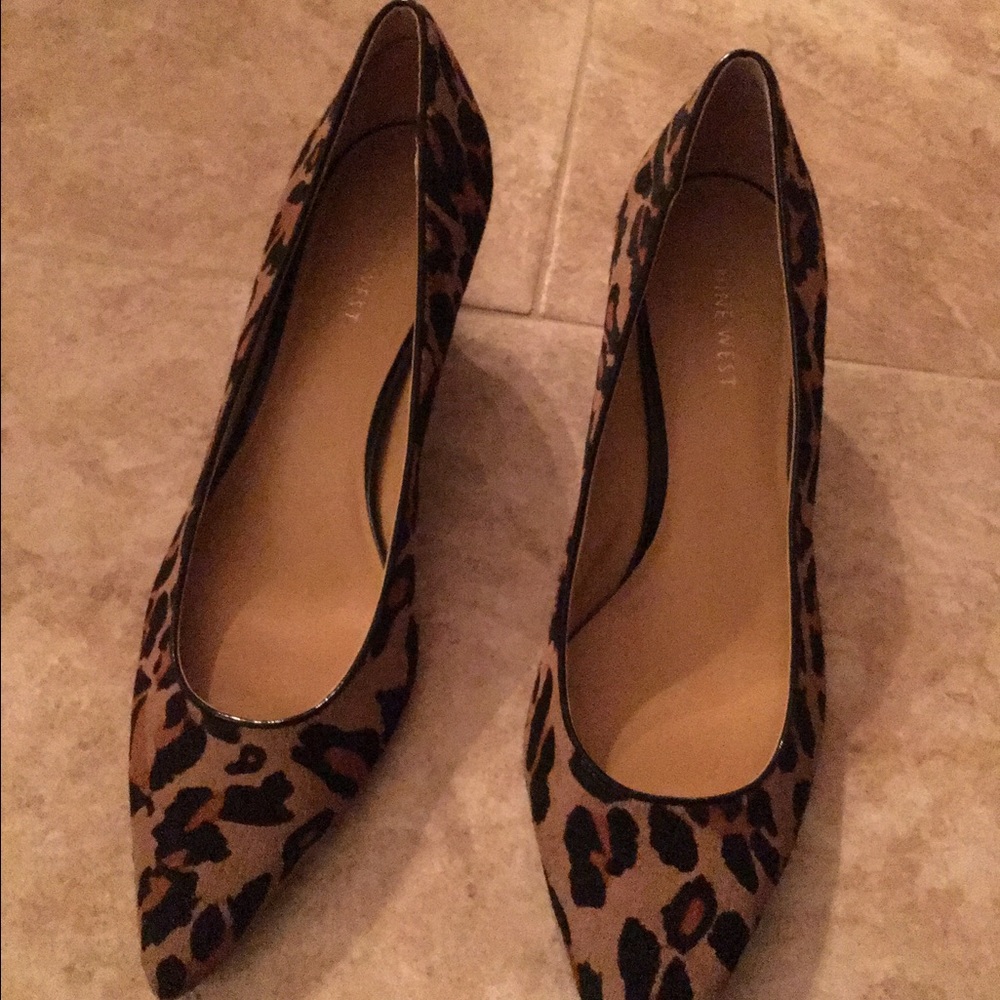 Nine West Leopard Kitten Heel
