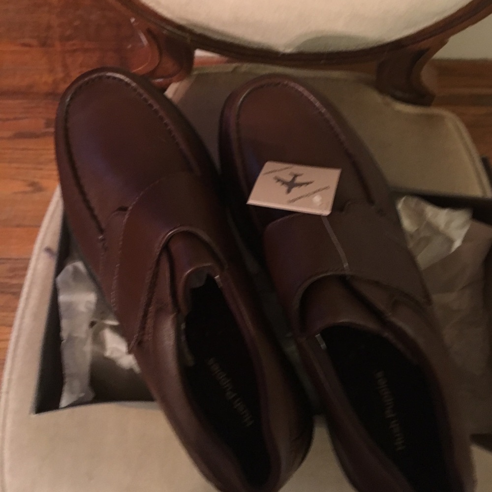 Hush Puppies brown shoes.