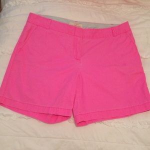 J. Crew neon pink chinos