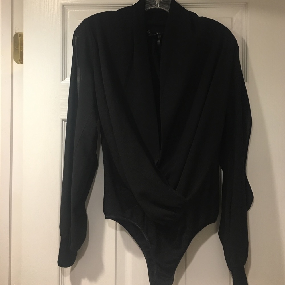 Black bodysuit blouse