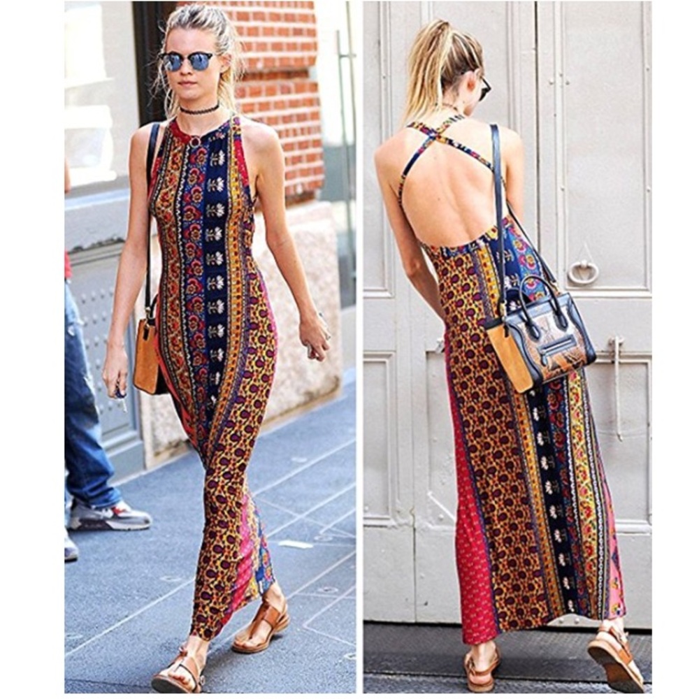 🆕Off Shoulder Backless Maxi Dress🎊HOST PICK🎊 - Picture 2 of 2