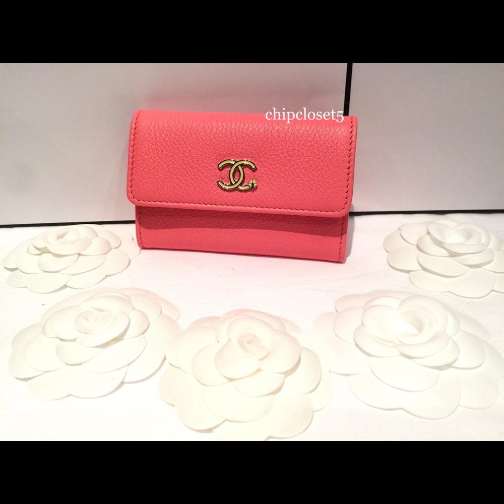 ❣SOLD❣ NWT 17P CHANEL FLAP CARD HOLDER/COIN PURSE