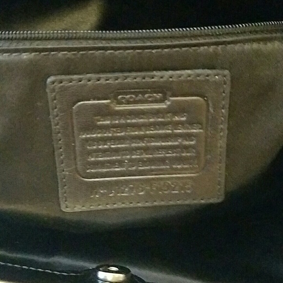 Gently used Coach bag black patten leather. - Picture 4 of 4