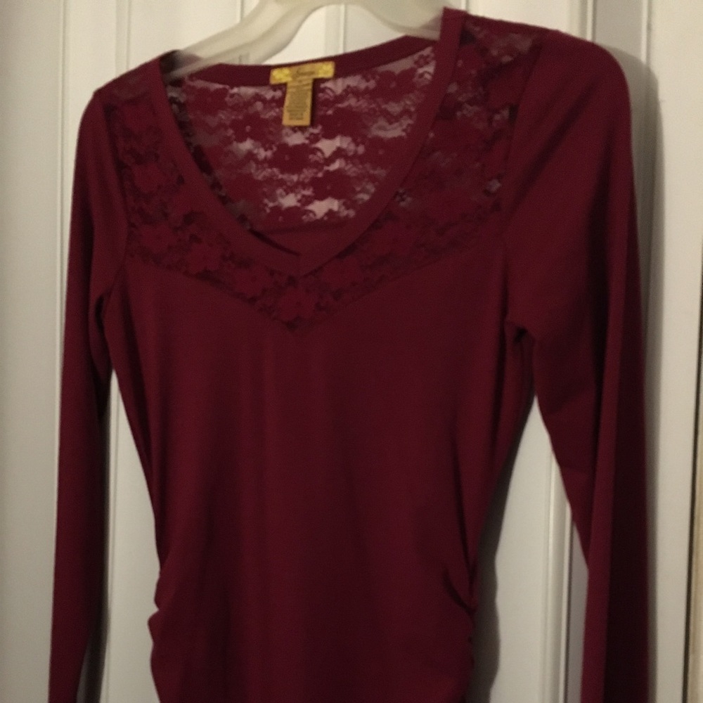 Red long sleeve shirt