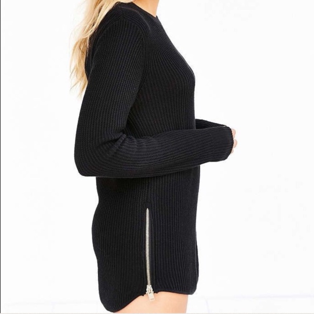 UNIF X Waffle-Knit Tunic Sweater