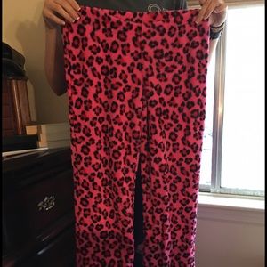 Cheetah print pajama pants