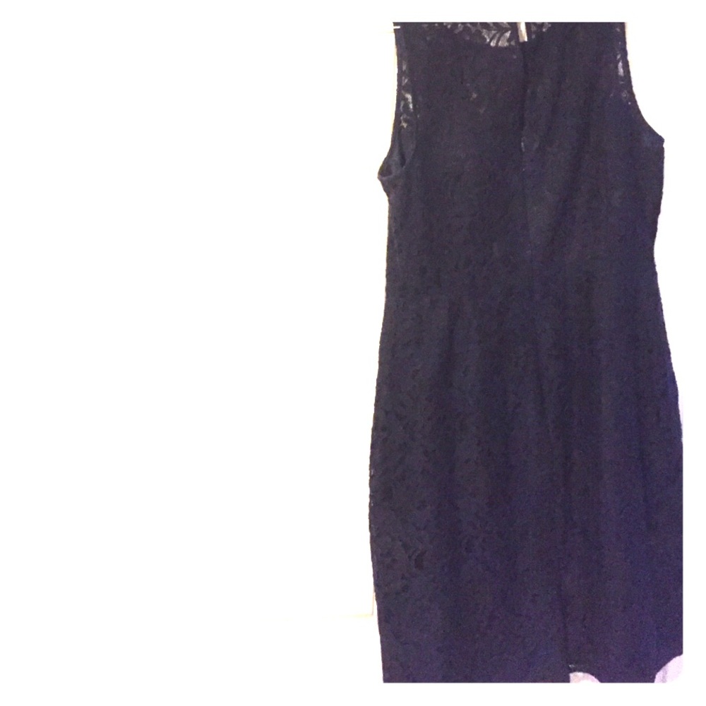 Navy lace dress