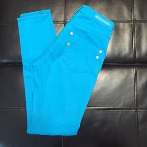Rock and Republic aqua skinny jeans
