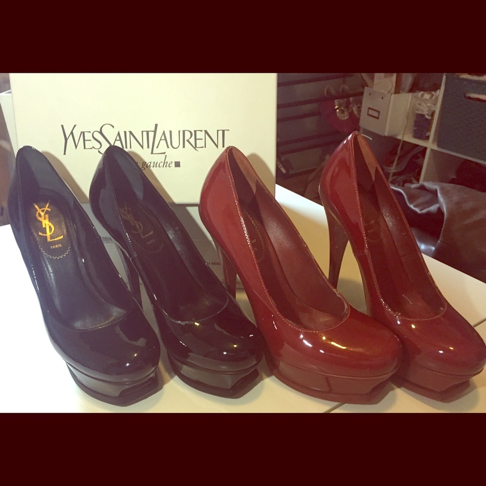 Black - Yves Saint Laurent Tribute 105 Pumps
