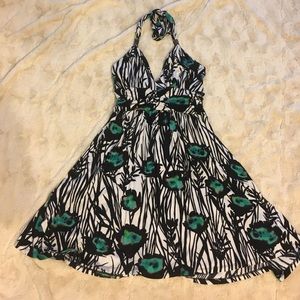 Express Fit and Flare Halter Top Dress - Size S