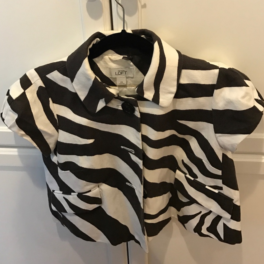 Loft linen cropped jacket