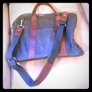 Messenger bag canvas, dark olive green