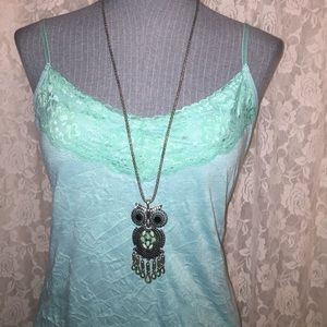 Owl statement necklace