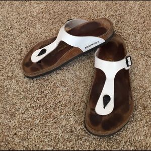 Birkenstock sandals - women's white size 9