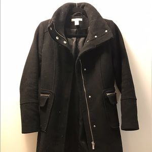 Chic black winter coat