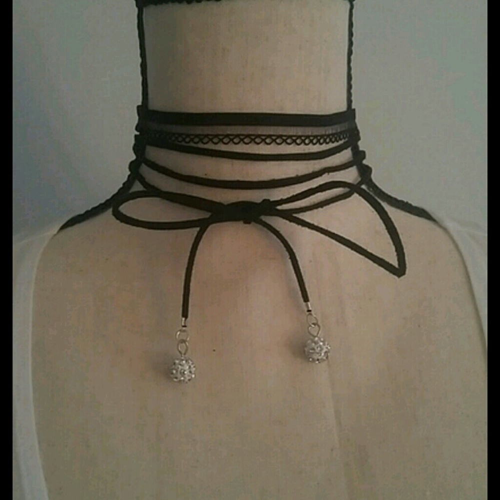 2 piece choker necklace set