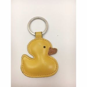Furla Leather Duck Keychain