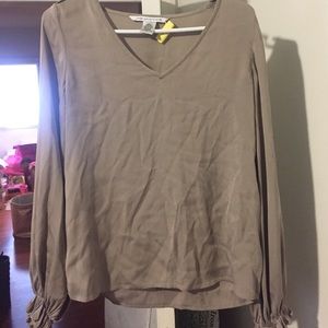 Diane von Furstenberg silk v-neck blouse