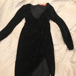 Akira Black Velvet Dress