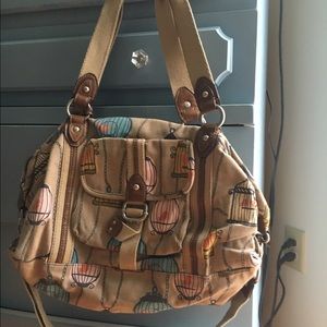 Bird Cage Fossil Bag w/ matching wallet