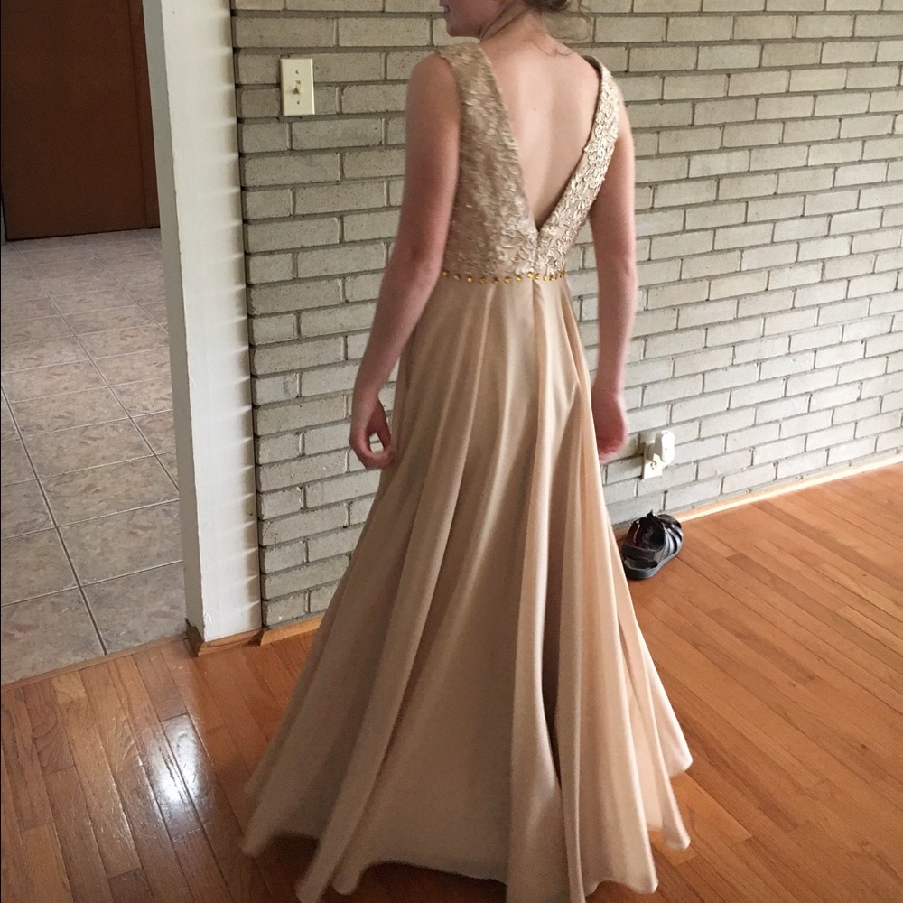 Champagne Prom Dress
