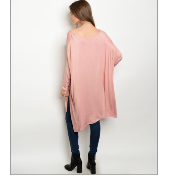 Last one Closeout! amazing high low, draping top - Picture 2 of 2