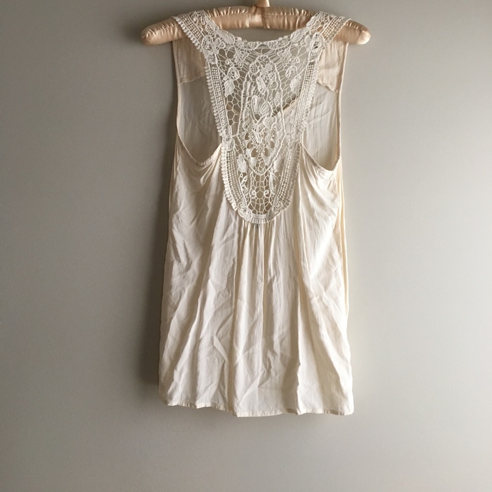 Ivory lace back too