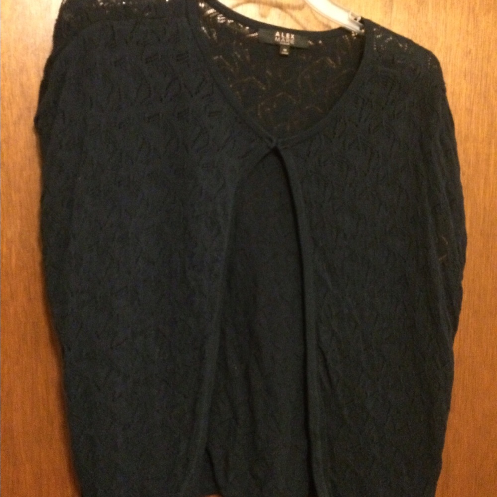 NAVY SWEATER/CARDIGAN. 1X