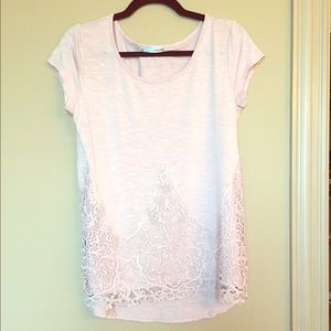 Maurice's light pink short sleeve top