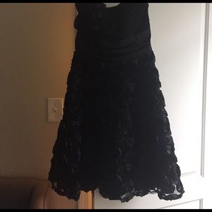 Strapless black dress!