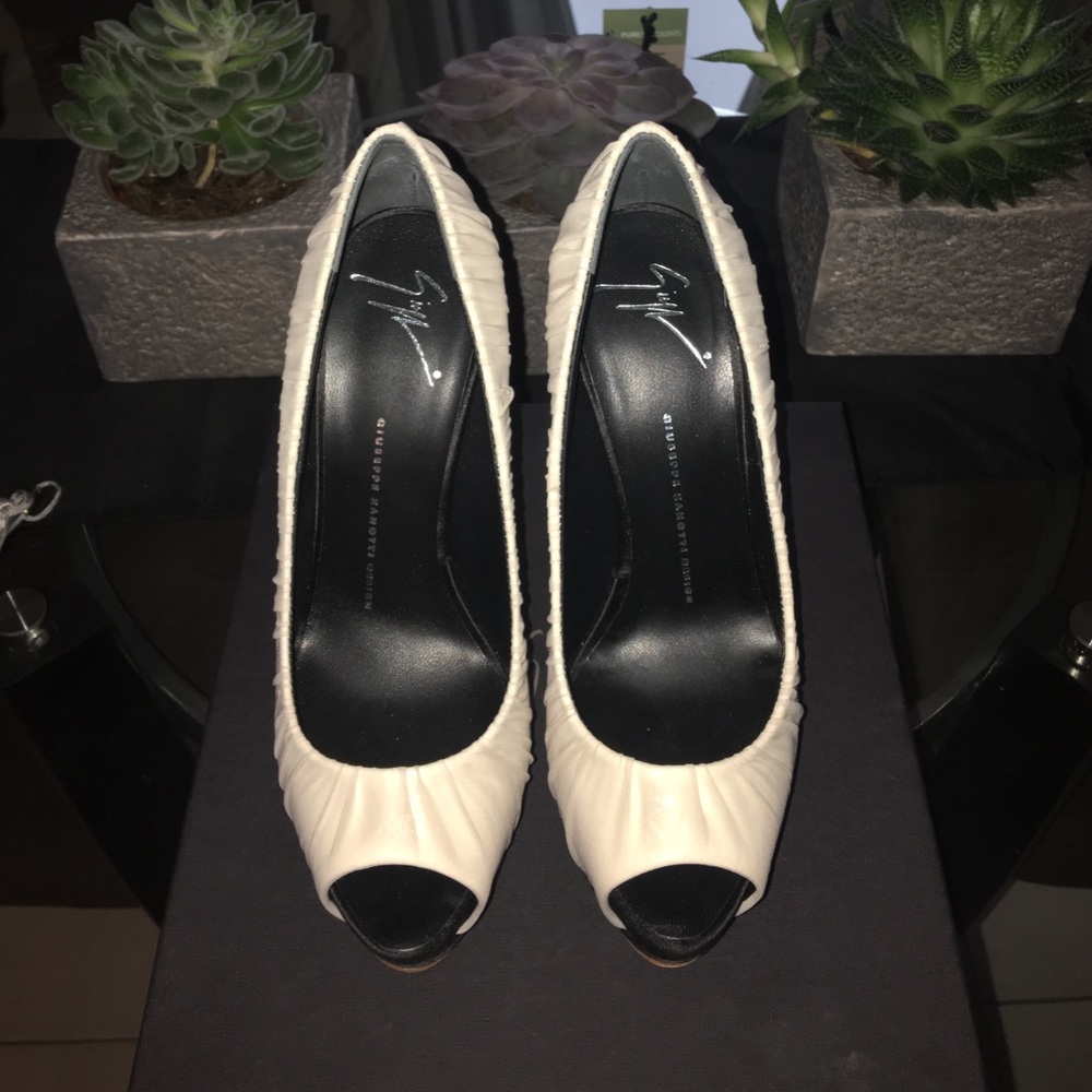 Giuseppe Zanotti Chiffon Rouched Heels