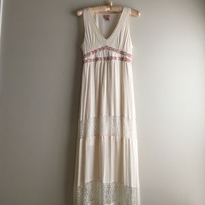 Ivory maxi dress