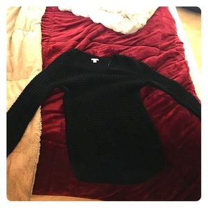 Black knit sweater