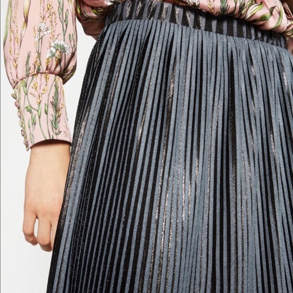 ZARA Pleated Midi Skirt - Picture 3 of 4