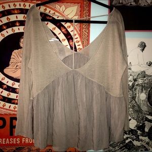 Flowy Open Back Top: Urban Outfitters